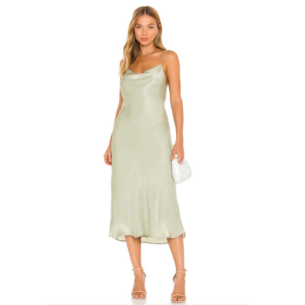 REVOLVE RESA Berri Dress in Dusty Sage Size L
